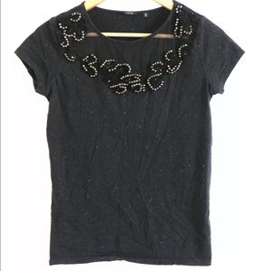 NWT GUESS Embellished Knit Top